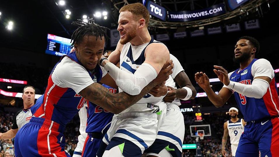 Timberwolves Secure 123-104 Victory Over Pistons Amid On-Court Brawl