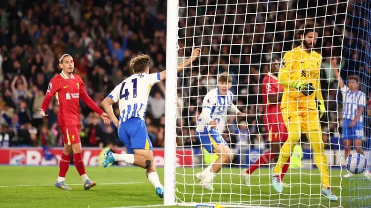 Brighton Defeats Champions Liverpool to Keep European Hopes Alive